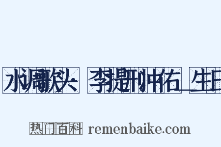 水调歌头·李提刑冲佑＿生日是什么意思的图片